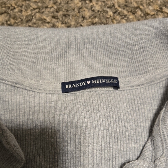 Brandy Melville Light Gray Cardigan - Picture 2 of 6